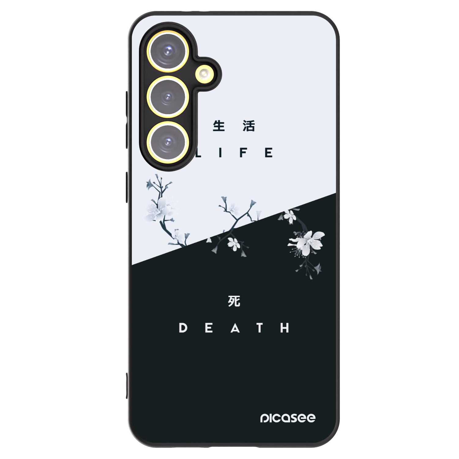 Picasee husă neagră din silicon pentru Samsung Galaxy S24 FE S721B - Life - Death