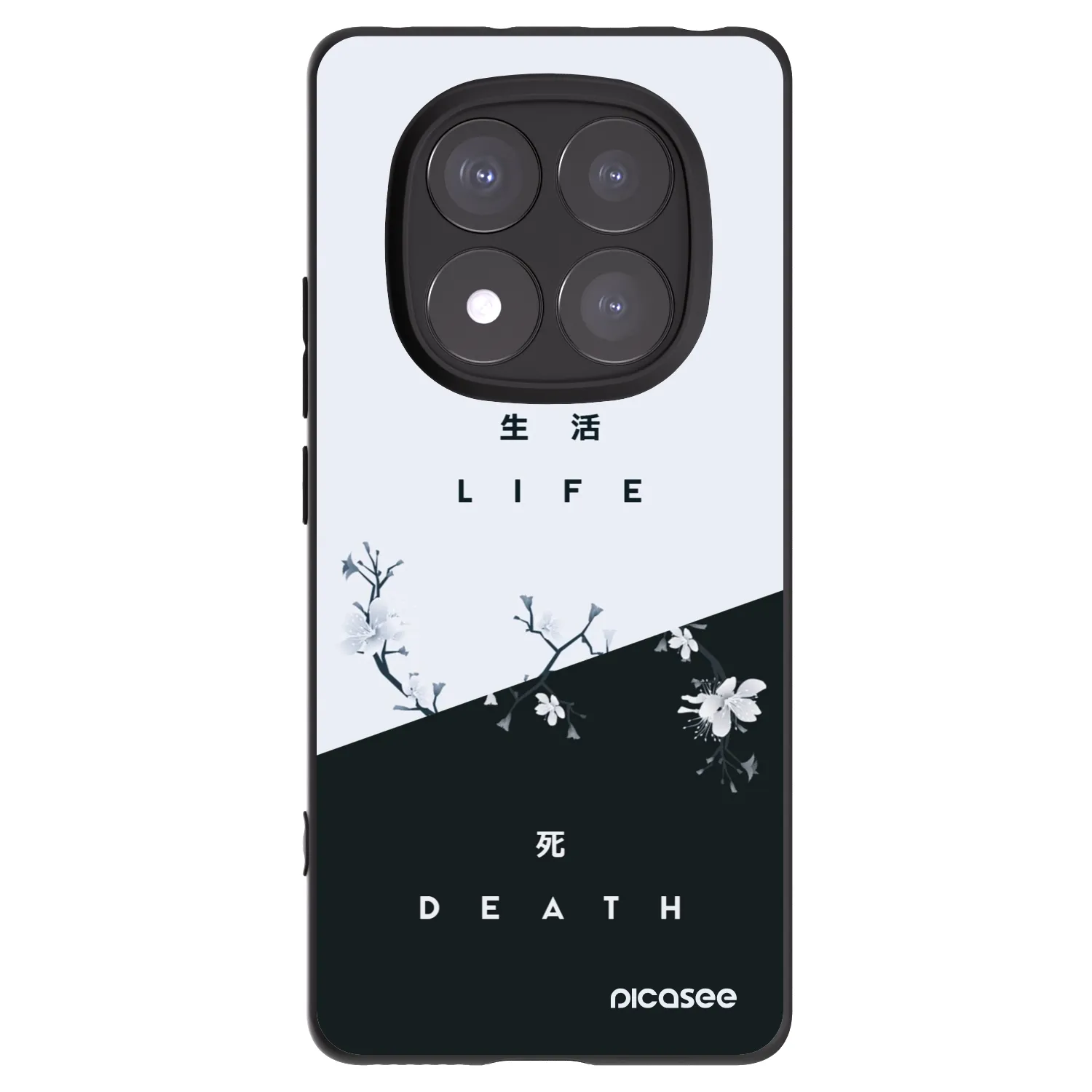 Picasee husă neagră din silicon pentru Xiaomi Redmi Note 14 Pro 5G - Life - Death