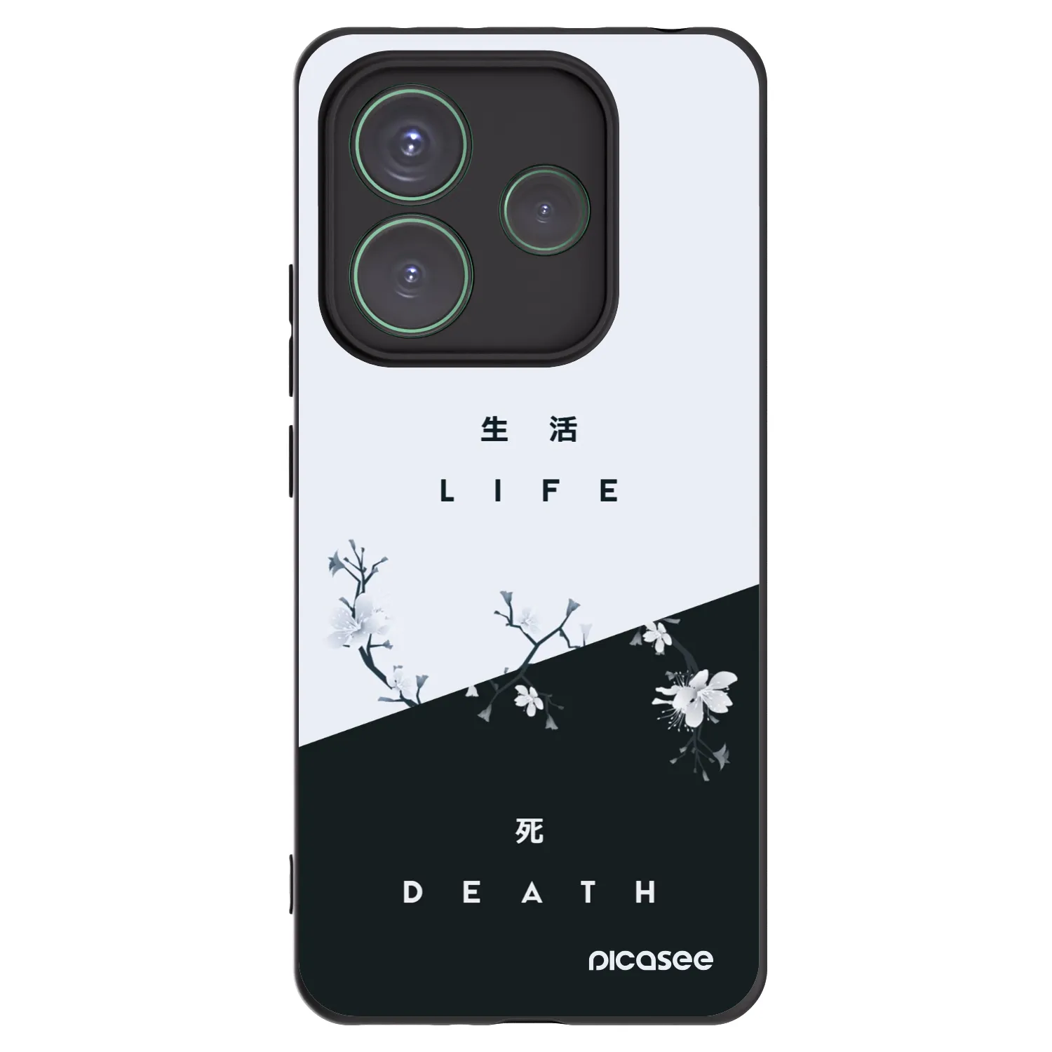 Picasee husă neagră din silicon pentru Xiaomi Redmi Note 14 5G - Life - Death