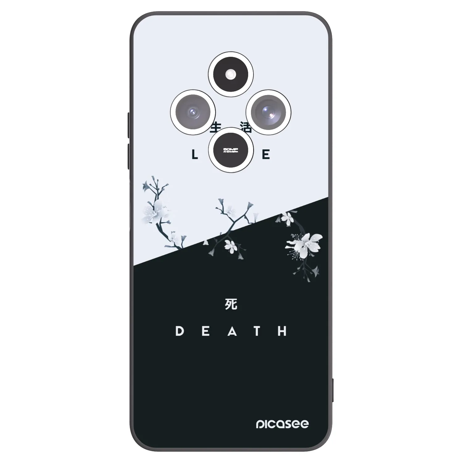 Picasee husă neagră din silicon pentru Xiaomi Redmi 14C - Life - Death