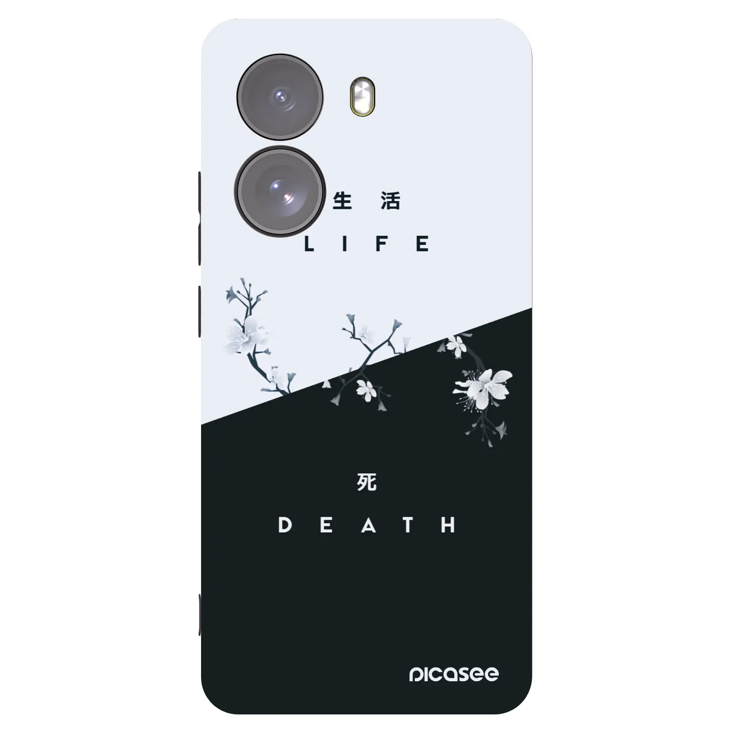 Picasee husă neagră din silicon pentru Xiaomi Poco X7 - Life - Death