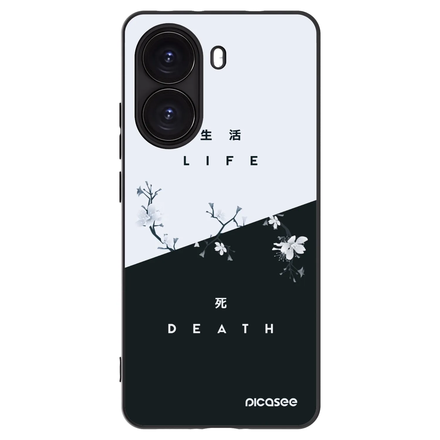 Picasee husă neagră din silicon pentru Xiaomi Poco X7 Pro 5G - Life - Death