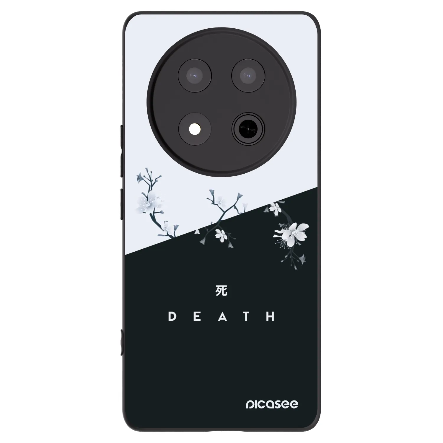 Picasee husă neagră din silicon pentru Honor Magic7 Lite 5G - Life - Death