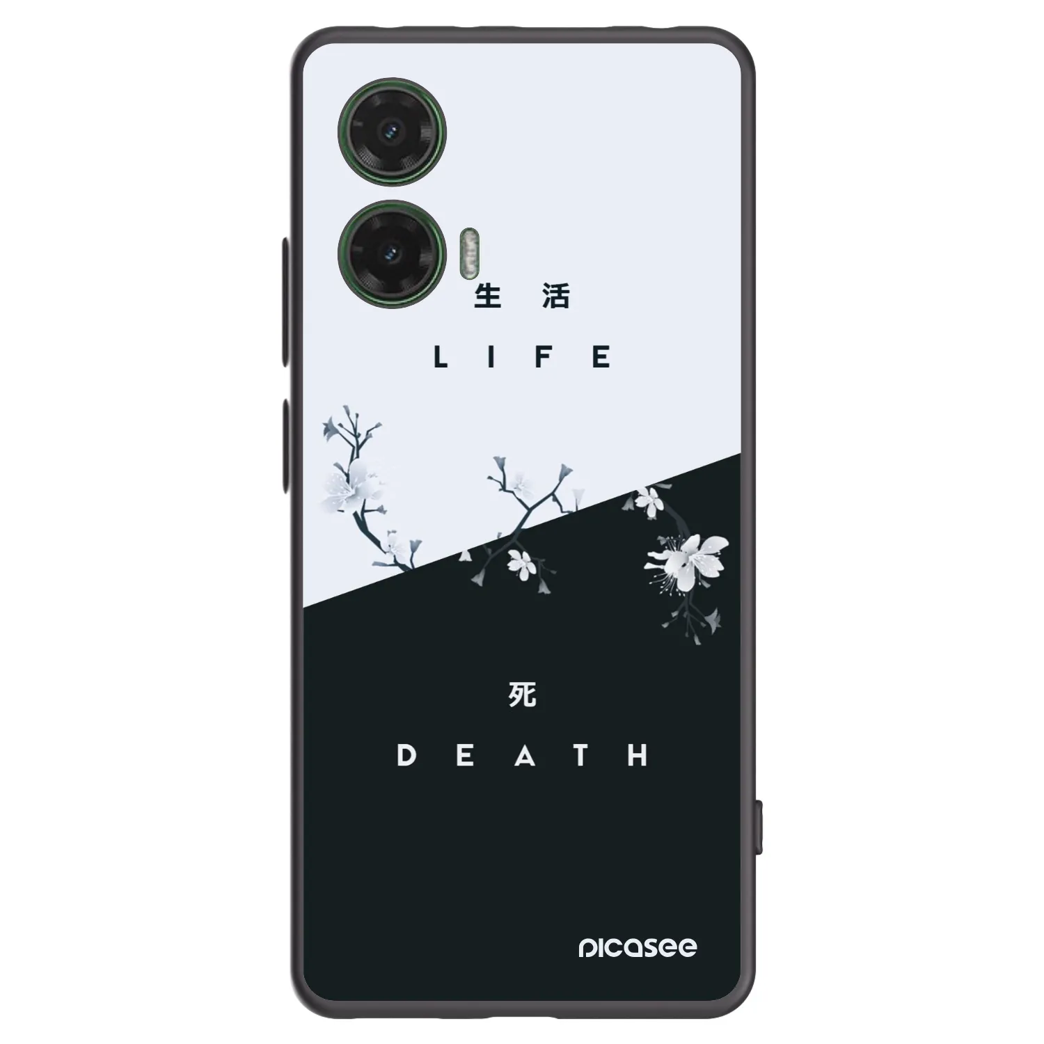 Picasee husă neagră din silicon pentru Motorola Moto G35 5G - Life - Death