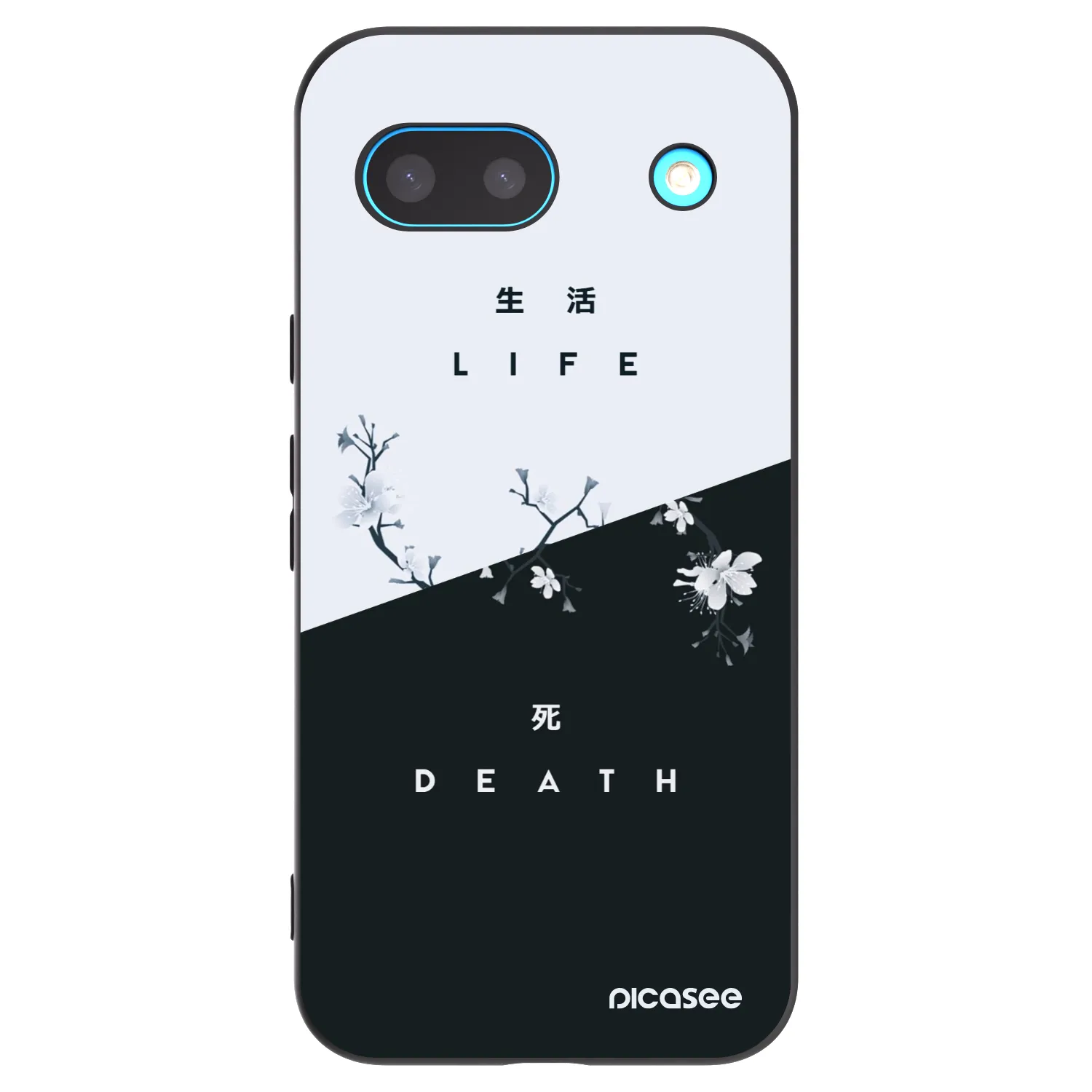 Picasee husă neagră din silicon pentru Google Pixel 8a - Life - Death