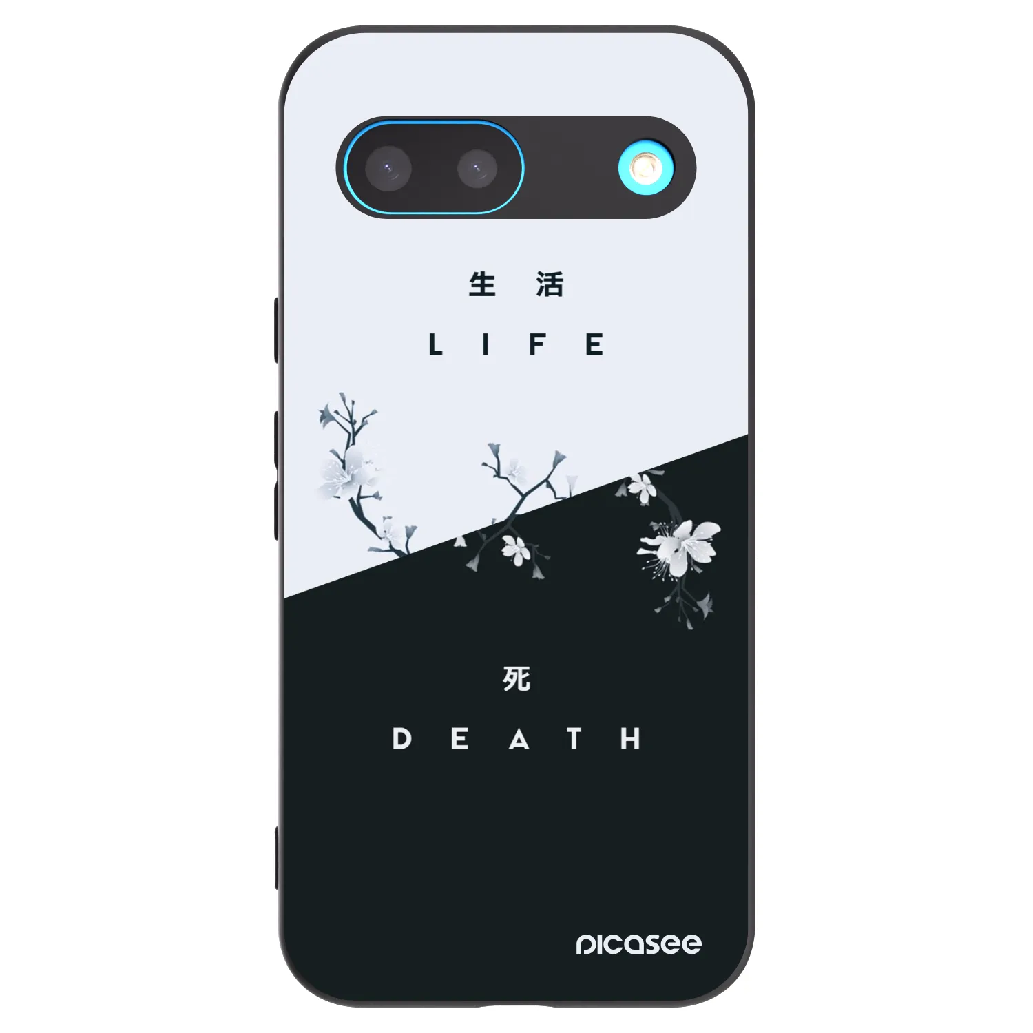Picasee husă neagră din silicon pentru Google Pixel 8 - Life - Death