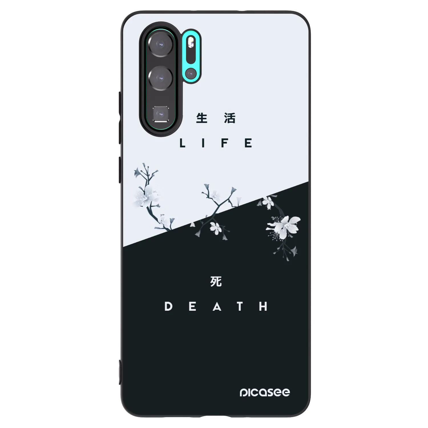 Picasee husă neagră din silicon pentru Huawei P30 Pro - Life - Death