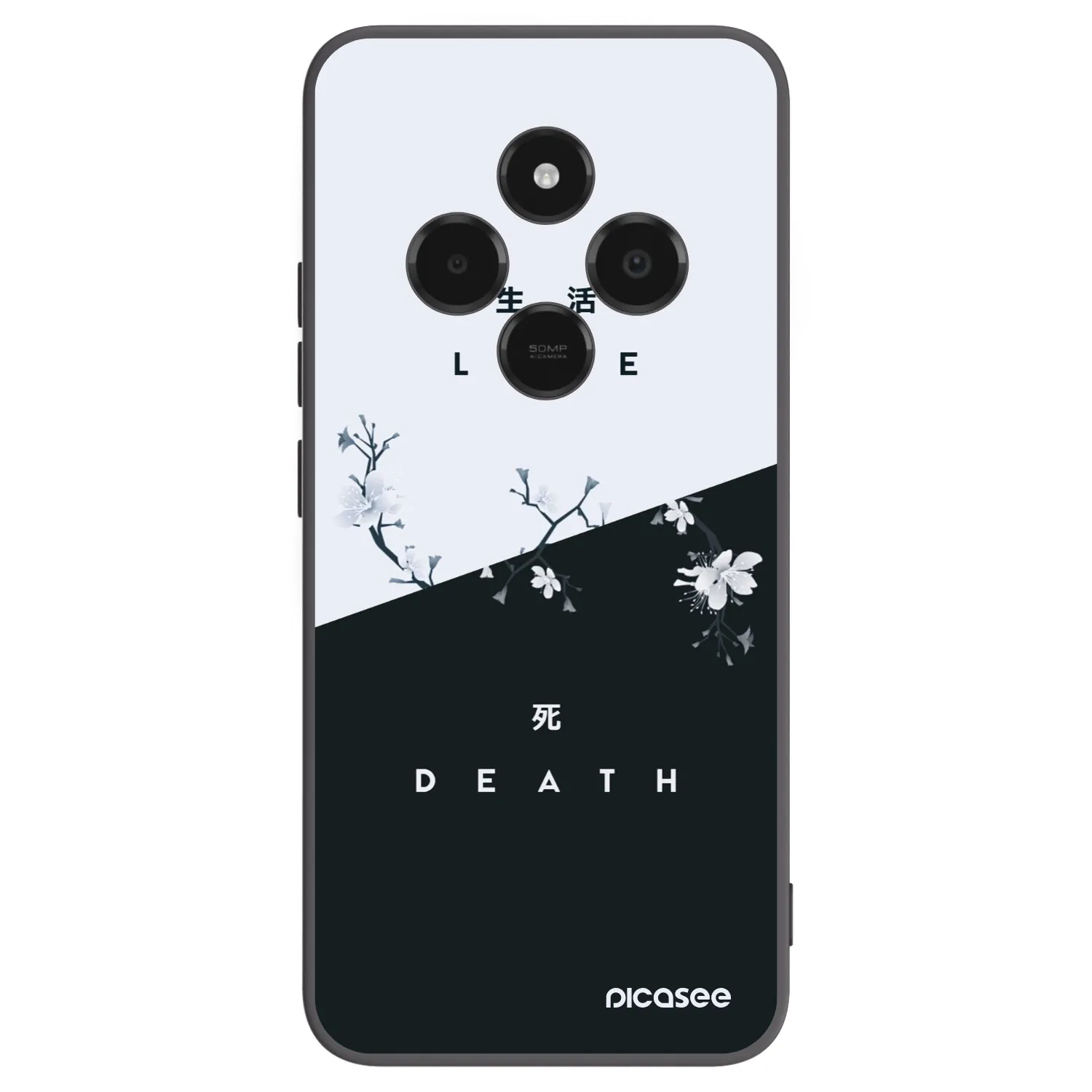 Picasee husă neagră din silicon pentru Xiaomi Poco C75 - Life - Death