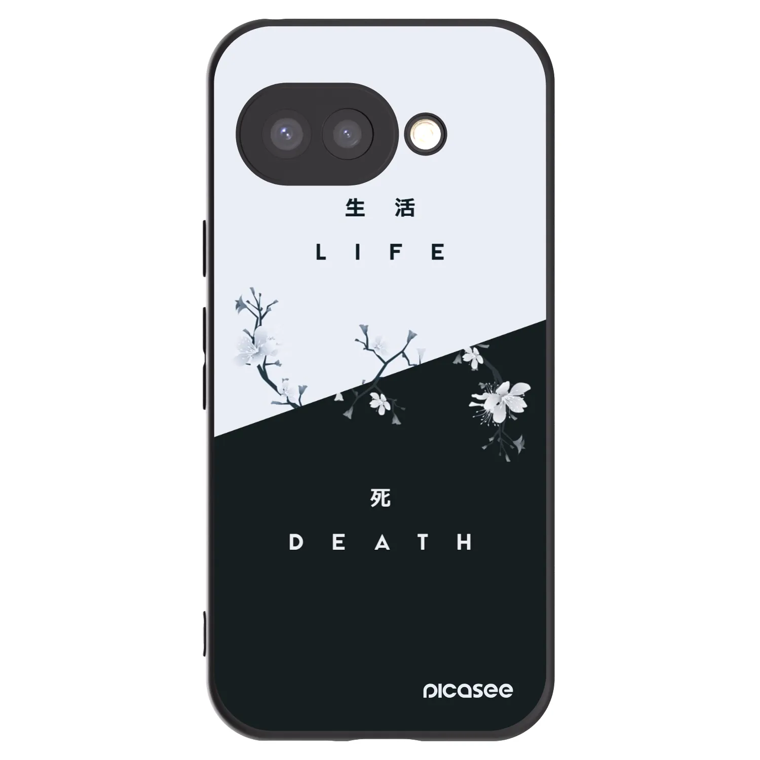 Picasee husă neagră din silicon pentru Google Pixel 9a - Life - Death