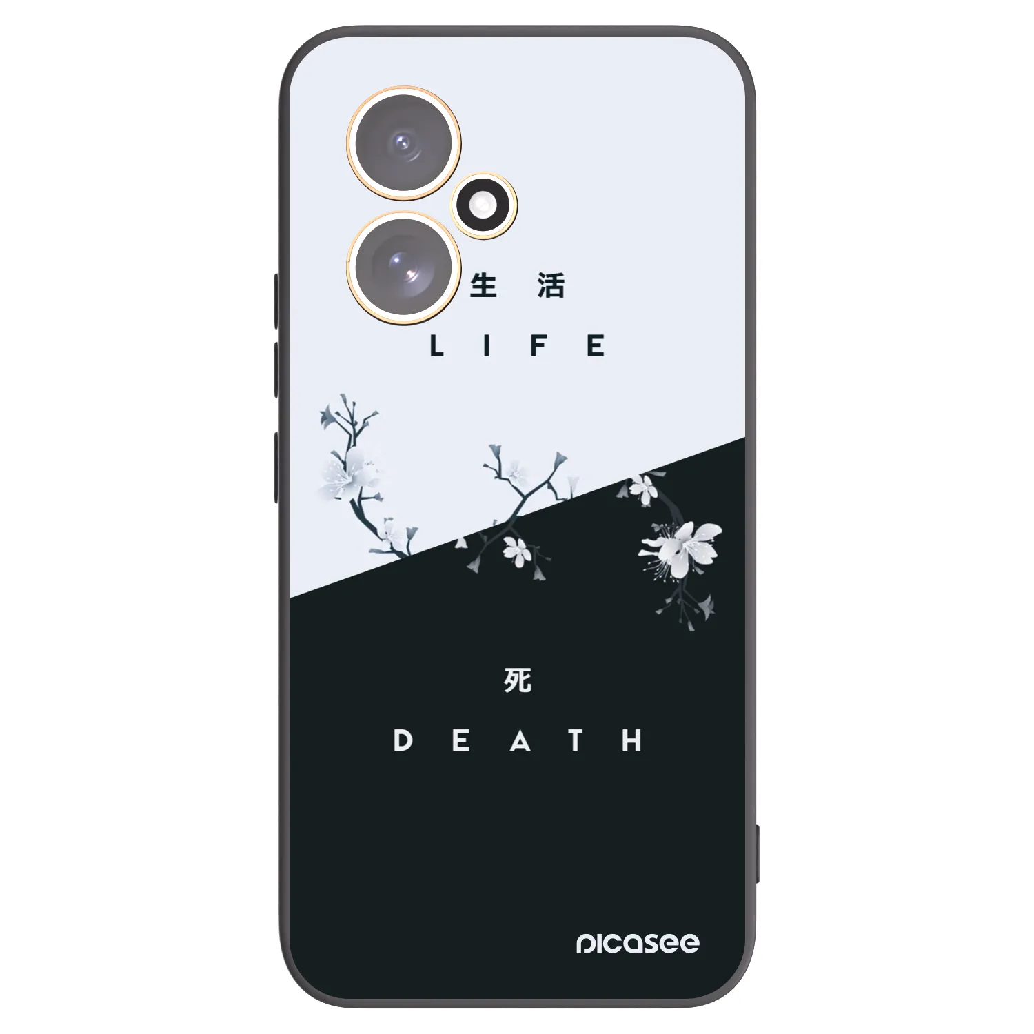 Picasee husă neagră din silicon pentru Honor 400 5G - Life - Death