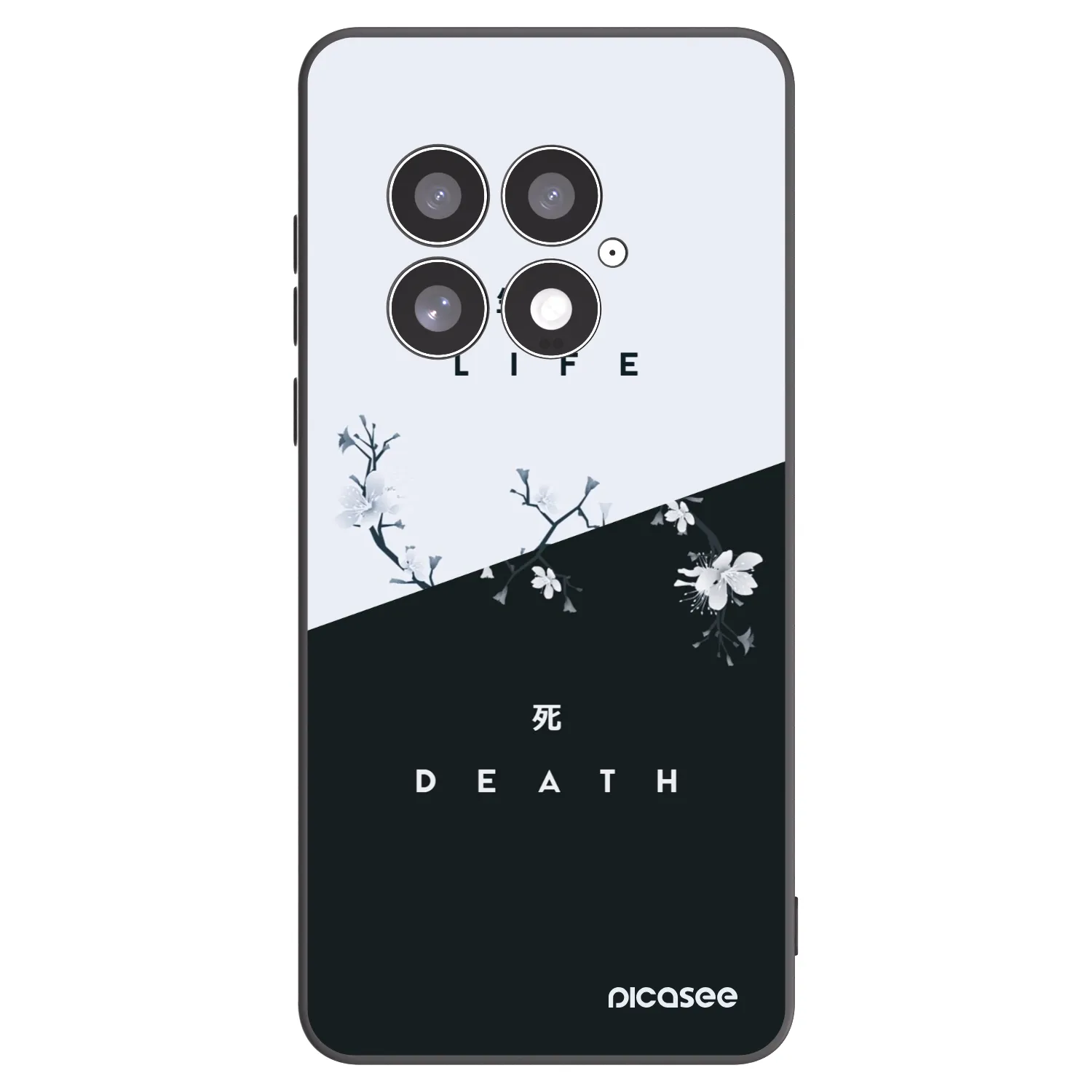 Picasee husă neagră din silicon pentru OnePlus 13 5G - Life - Death