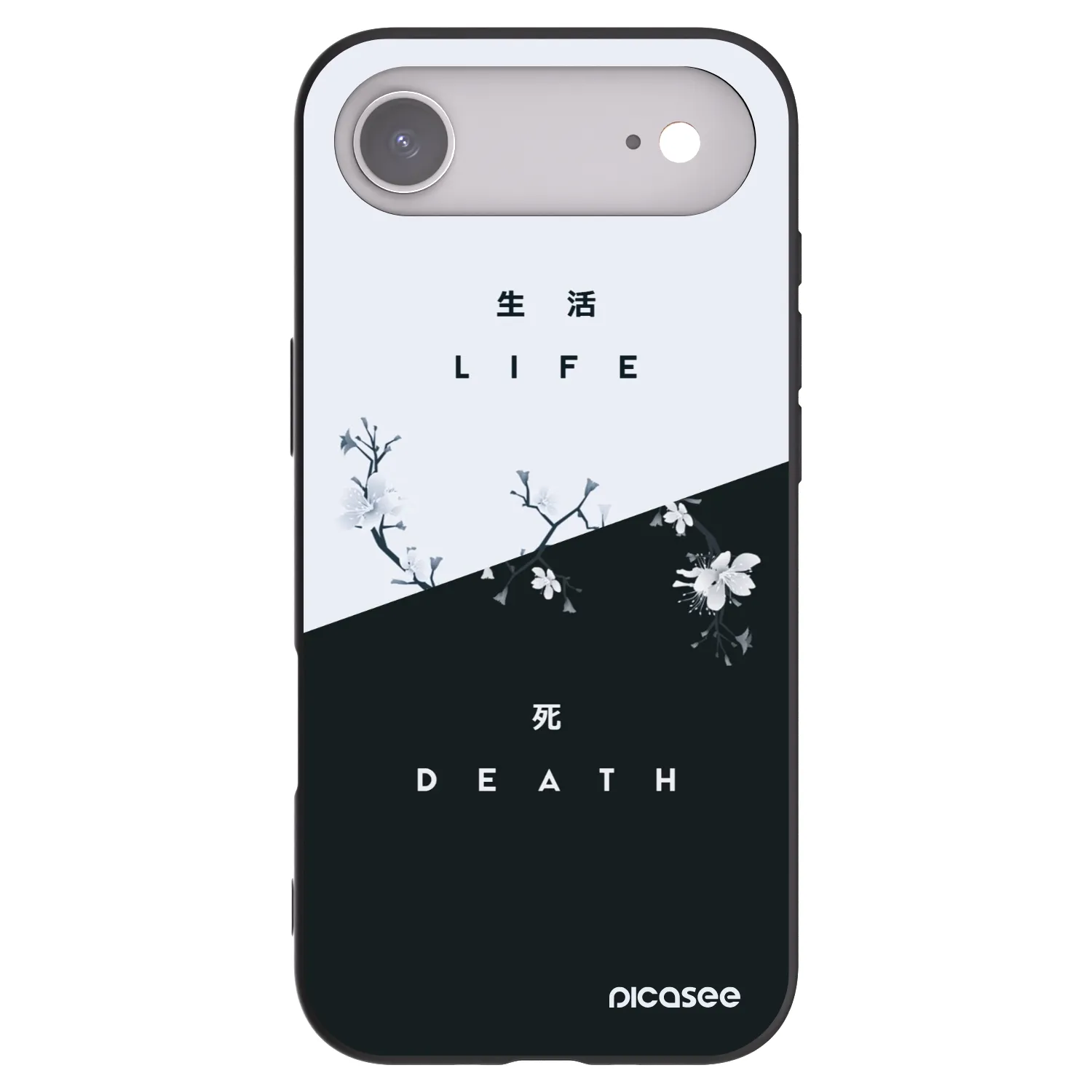 Picasee husă neagră din silicon pentru Apple iPhone Air - Life - Death