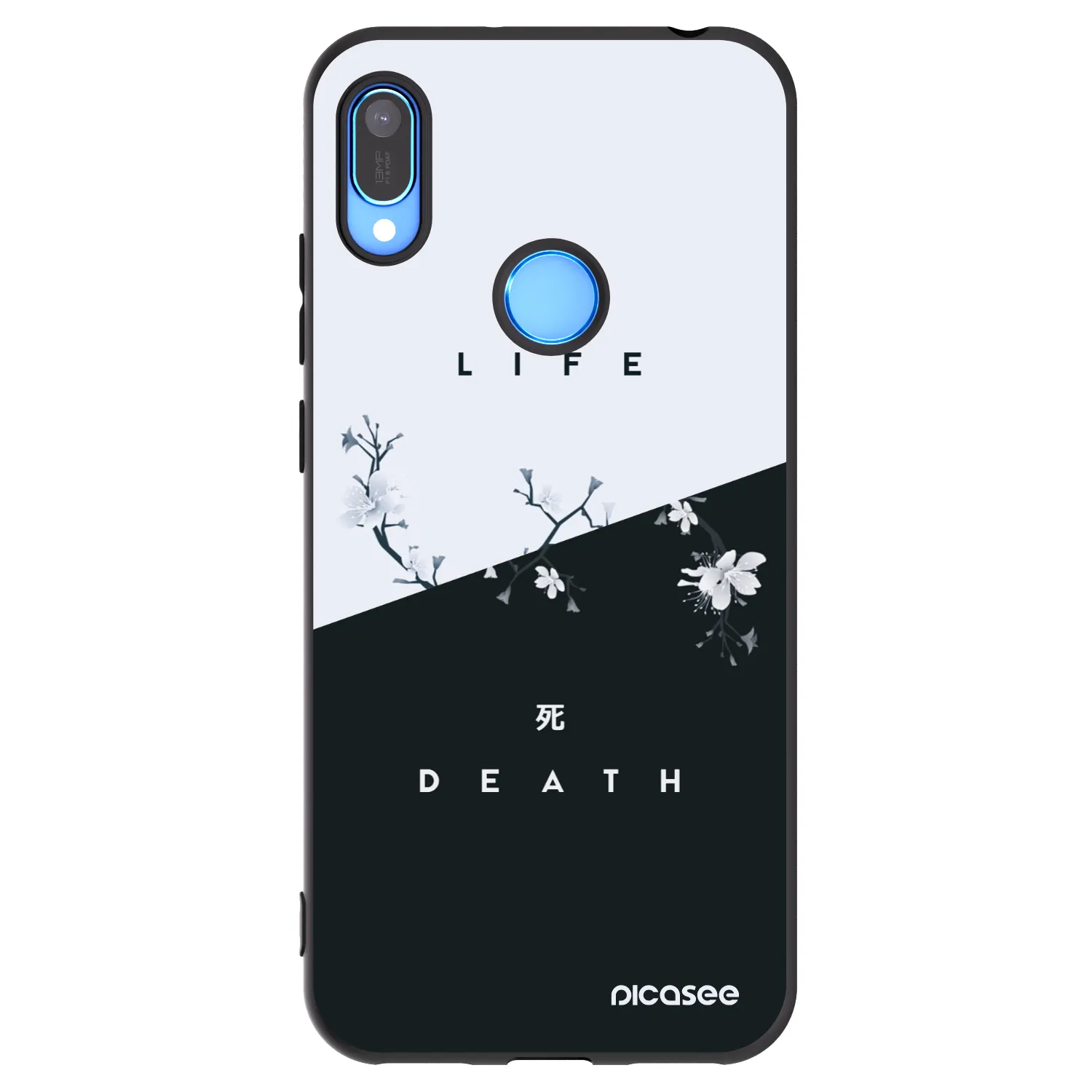 Picasee husă neagră din silicon pentru Huawei Y6 2019 - Life - Death