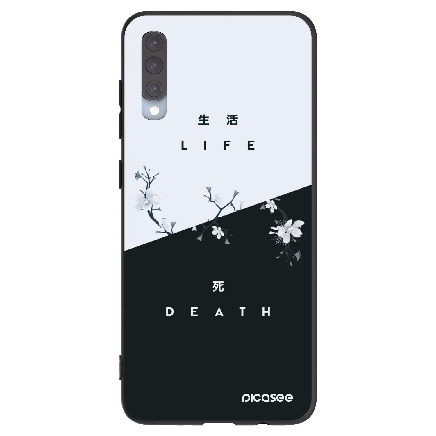 Picasee husă neagră din silicon pentru Samsung Galaxy A70 A705F - Life - Death