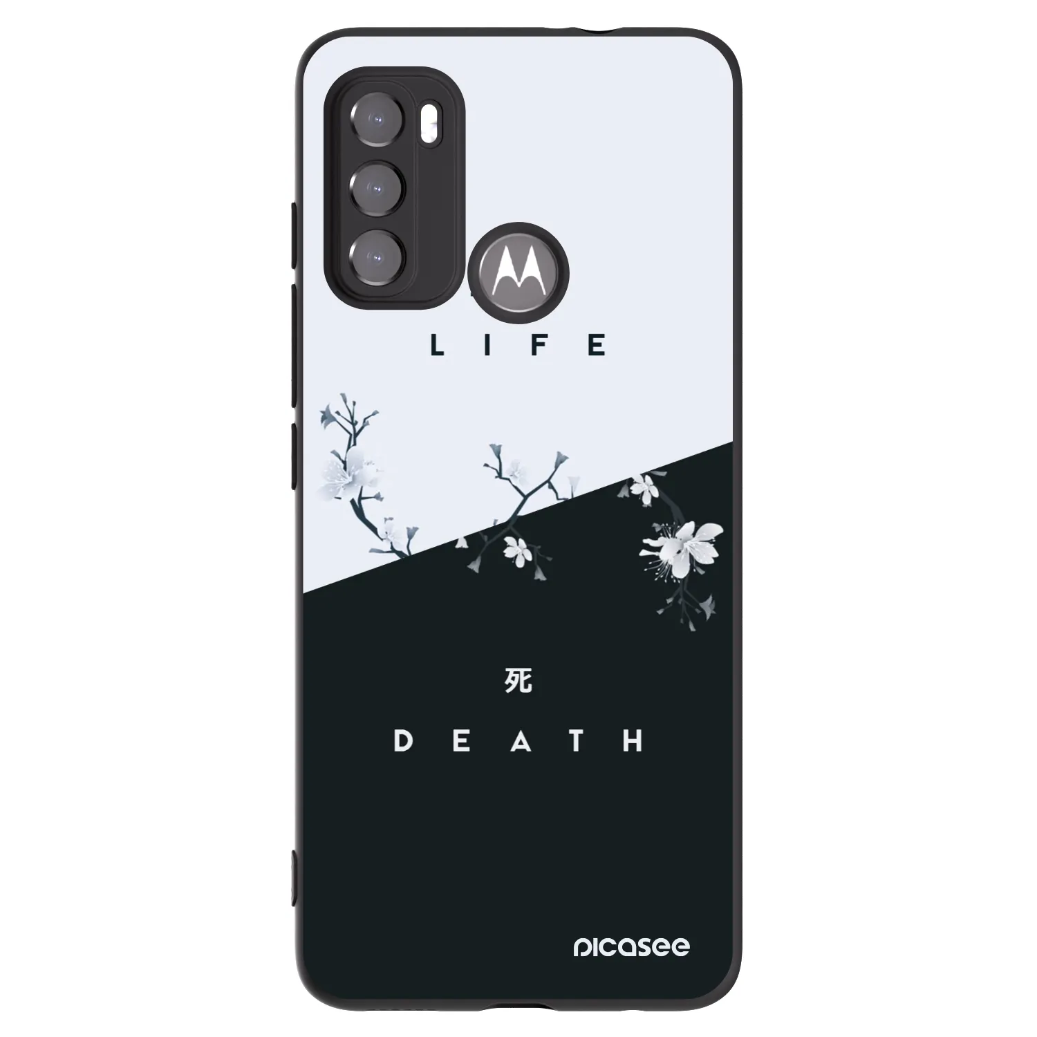 Picasee husă neagră din silicon pentru Motorola Edge 60 5G - Life - Death