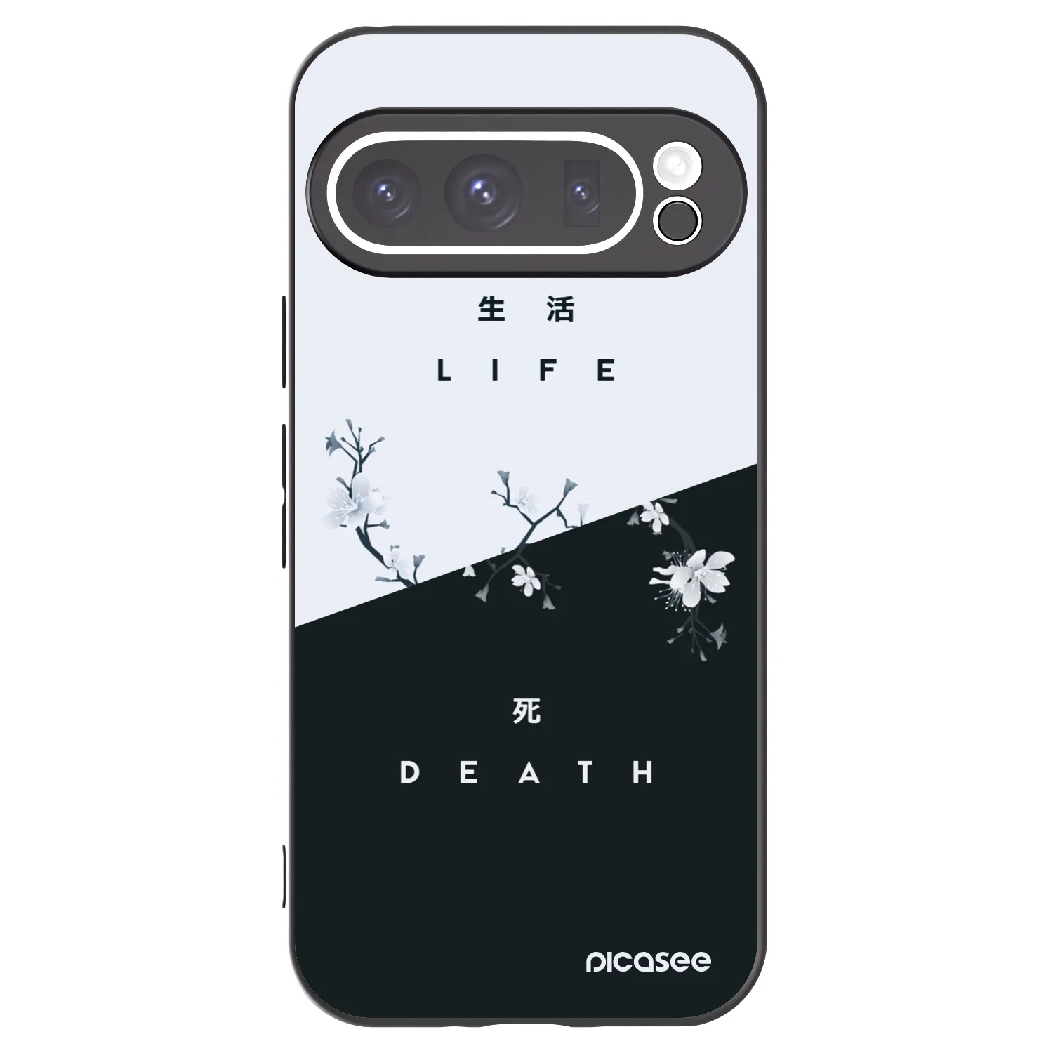 Picasee husă neagră din silicon pentru Google Pixel 9 Pro XL - Life - Death
