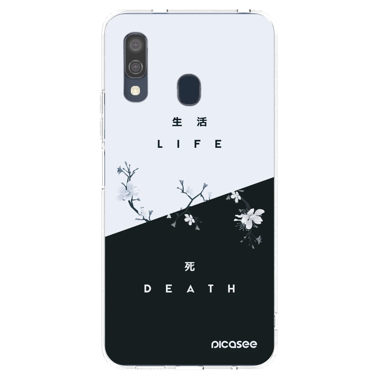 Picasee husă transparentă din silicon pentru Samsung Galaxy A40 A405F - Life - Death