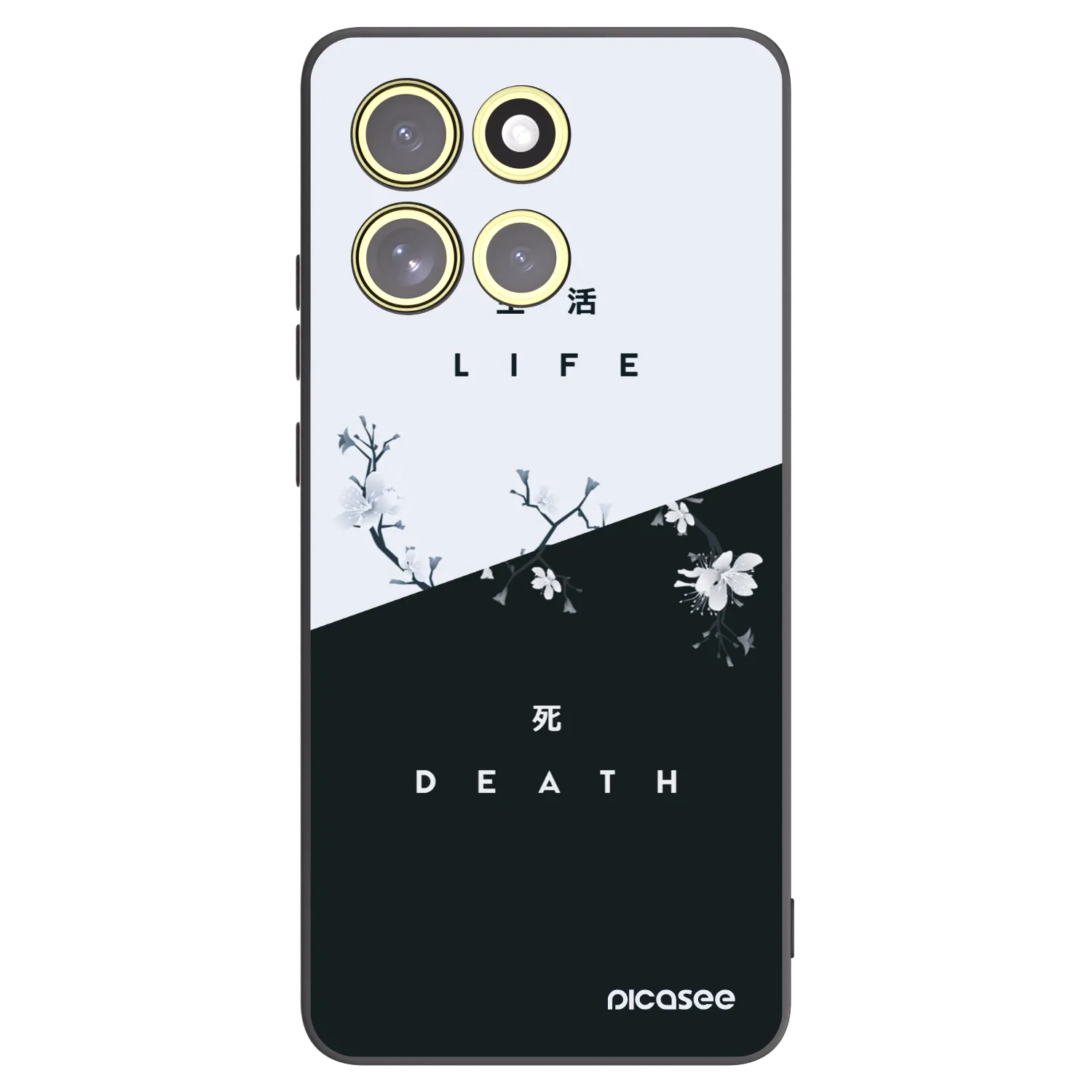 Picasee husă neagră din silicon pentru Motorola Moto G86 5G - Life - Death
