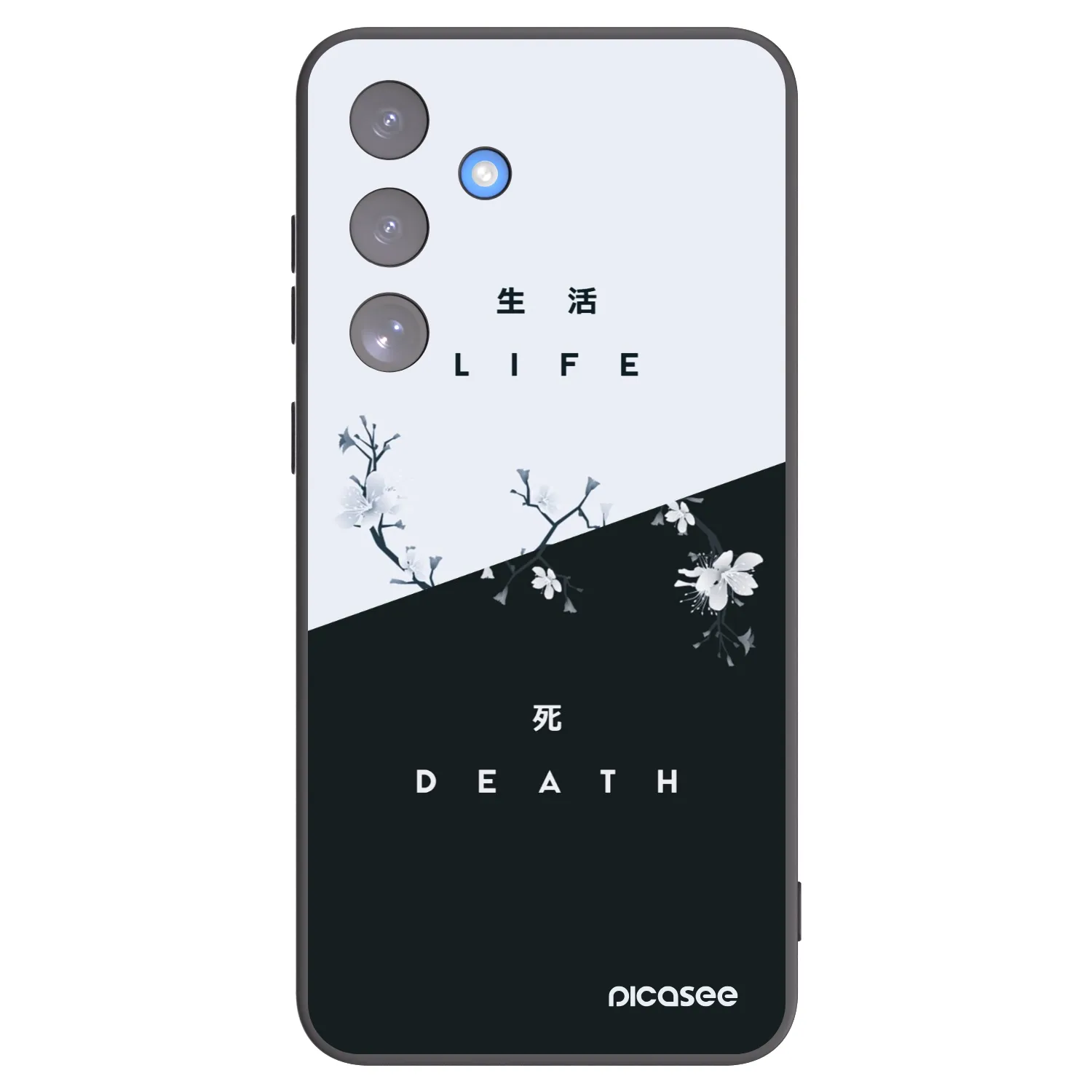 Picasee husă neagră din silicon pentru Samsung Galaxy S25 FE 5G - Life - Death