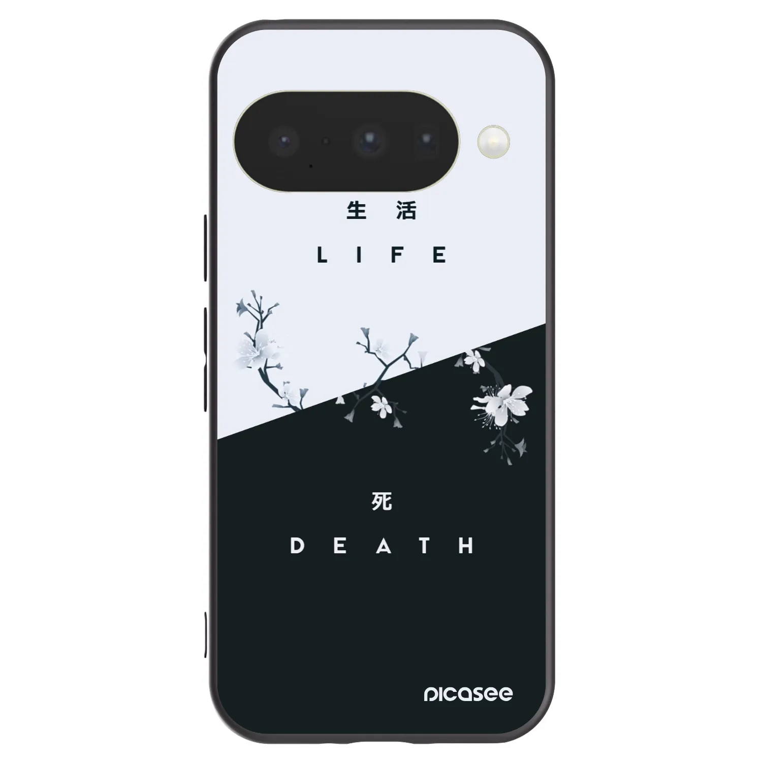 Picasee husă neagră din silicon pentru Google Pixel 10 - Life - Death