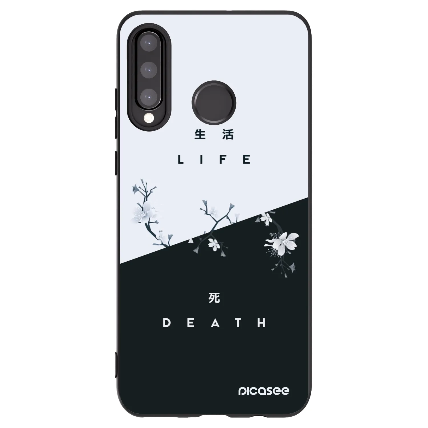Picasee husă neagră din silicon pentru Huawei P30 Lite - Life - Death