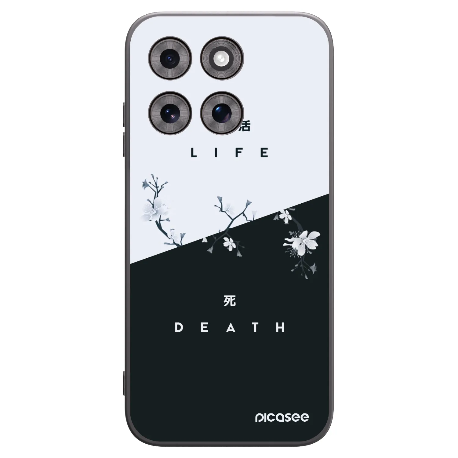 Picasee husă neagră din silicon pentru Motorola Moto G77 - Life - Death
