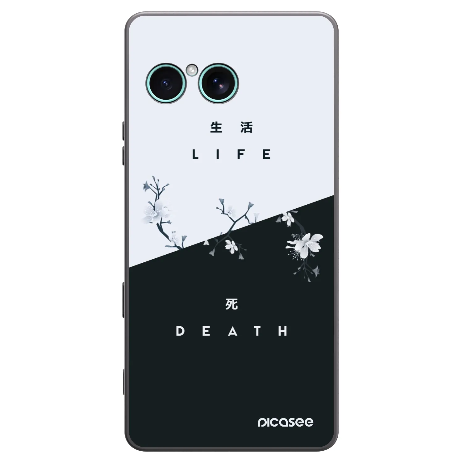 Picasee husă neagră din silicon pentru Sony Xperia 10 VII - Life - Death