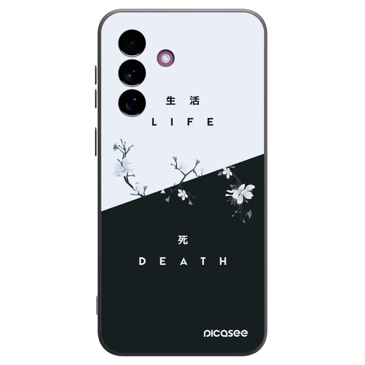 Picasee husă neagră din silicon pentru Samsung Galaxy A37 - Life - Death