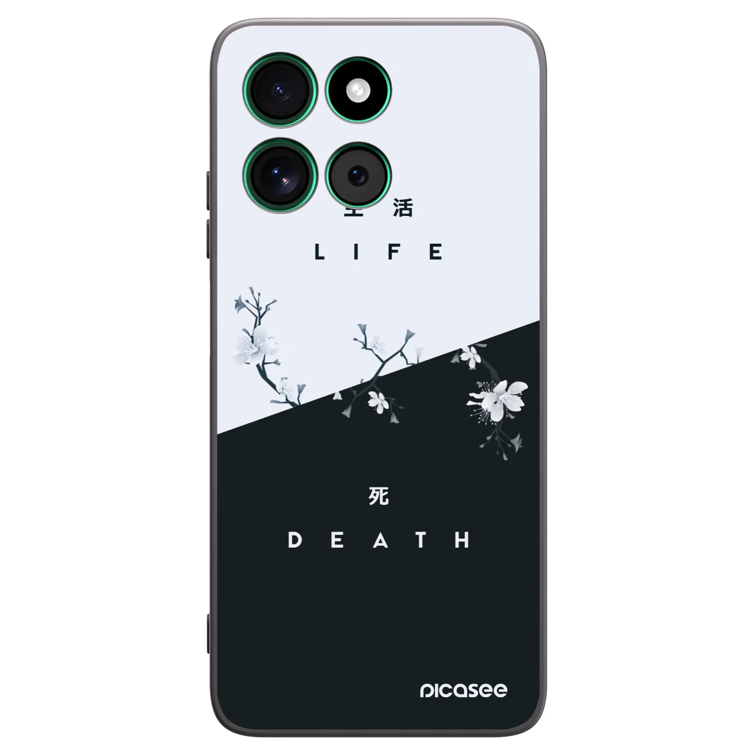 Picasee husă neagră din silicon pentru Motorola Moto G57 Power - Life - Death