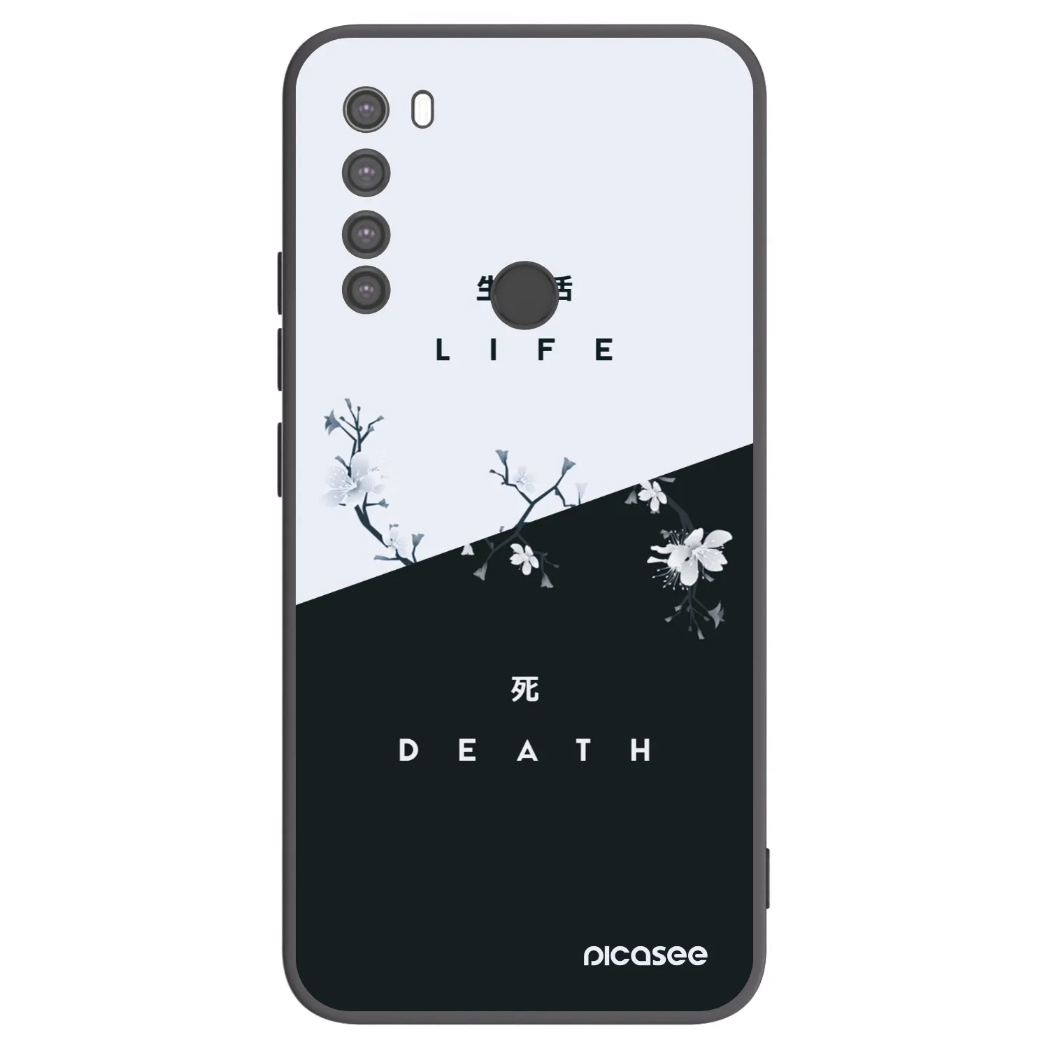 Picasee husă neagră din silicon pentru Xiaomi Redmi Note 8 - Life - Death