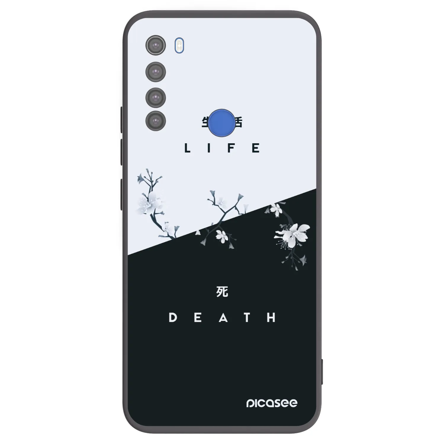 Picasee husă neagră din silicon pentru Xiaomi Redmi Note 8T - Life - Death