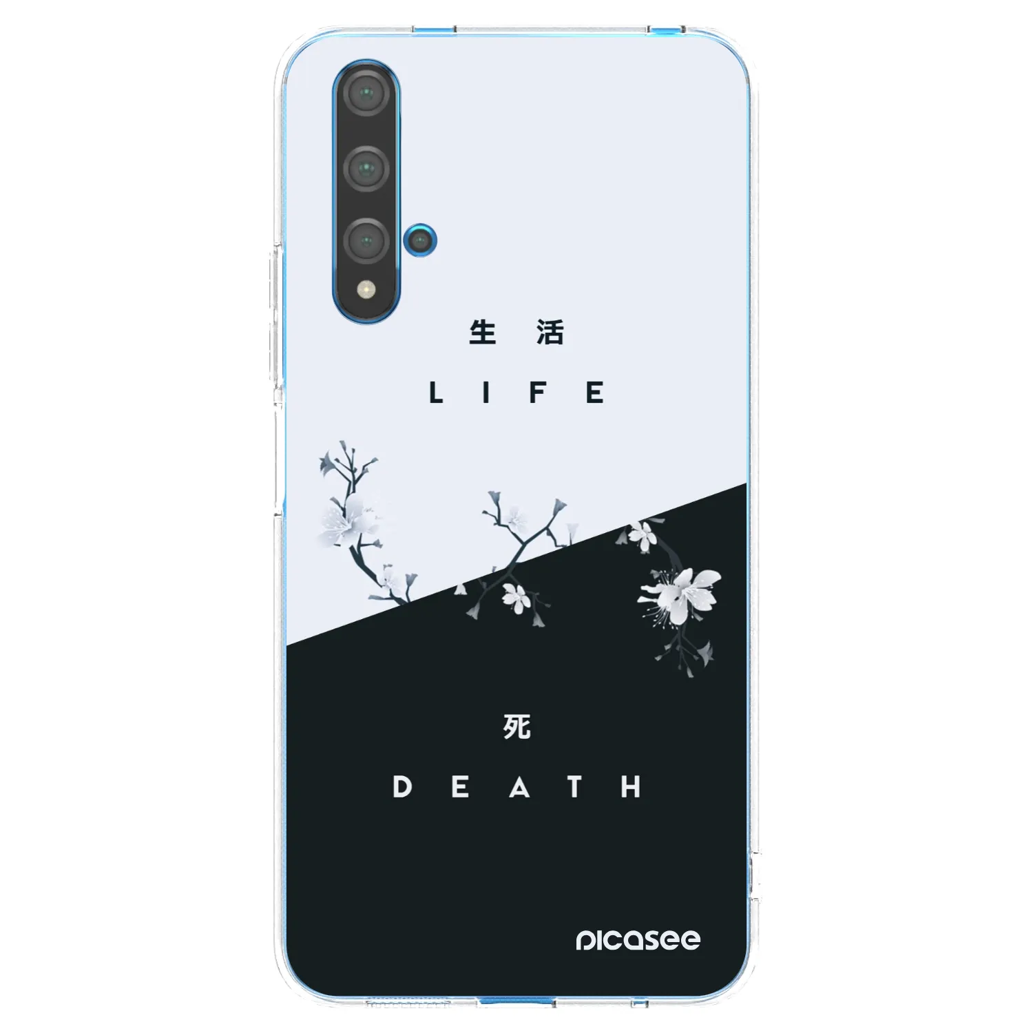 Picasee husă transparentă din silicon pentru Huawei Nova 5T - Life - Death