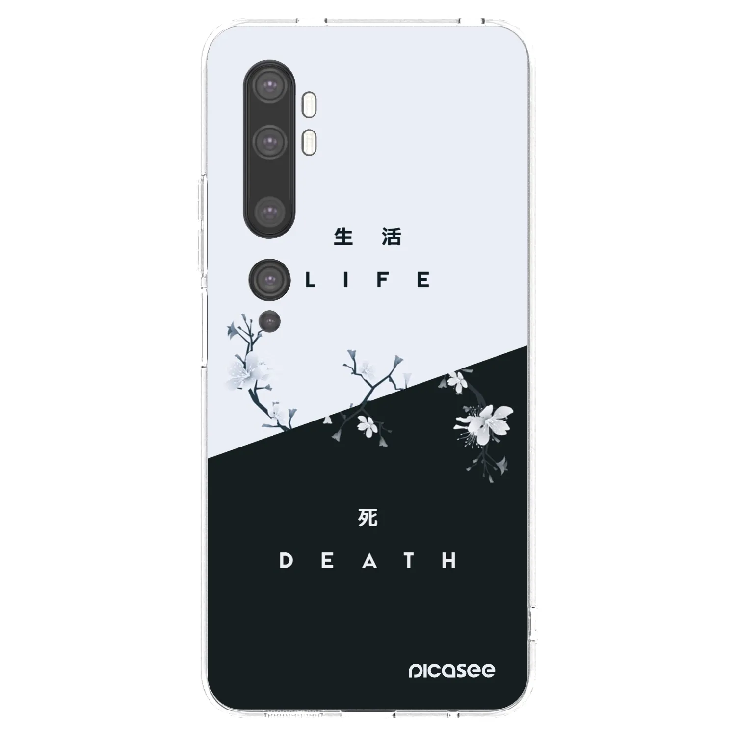 Picasee husă transparentă din silicon pentru Xiaomi Mi Note 10 (Pro) - Life - Death
