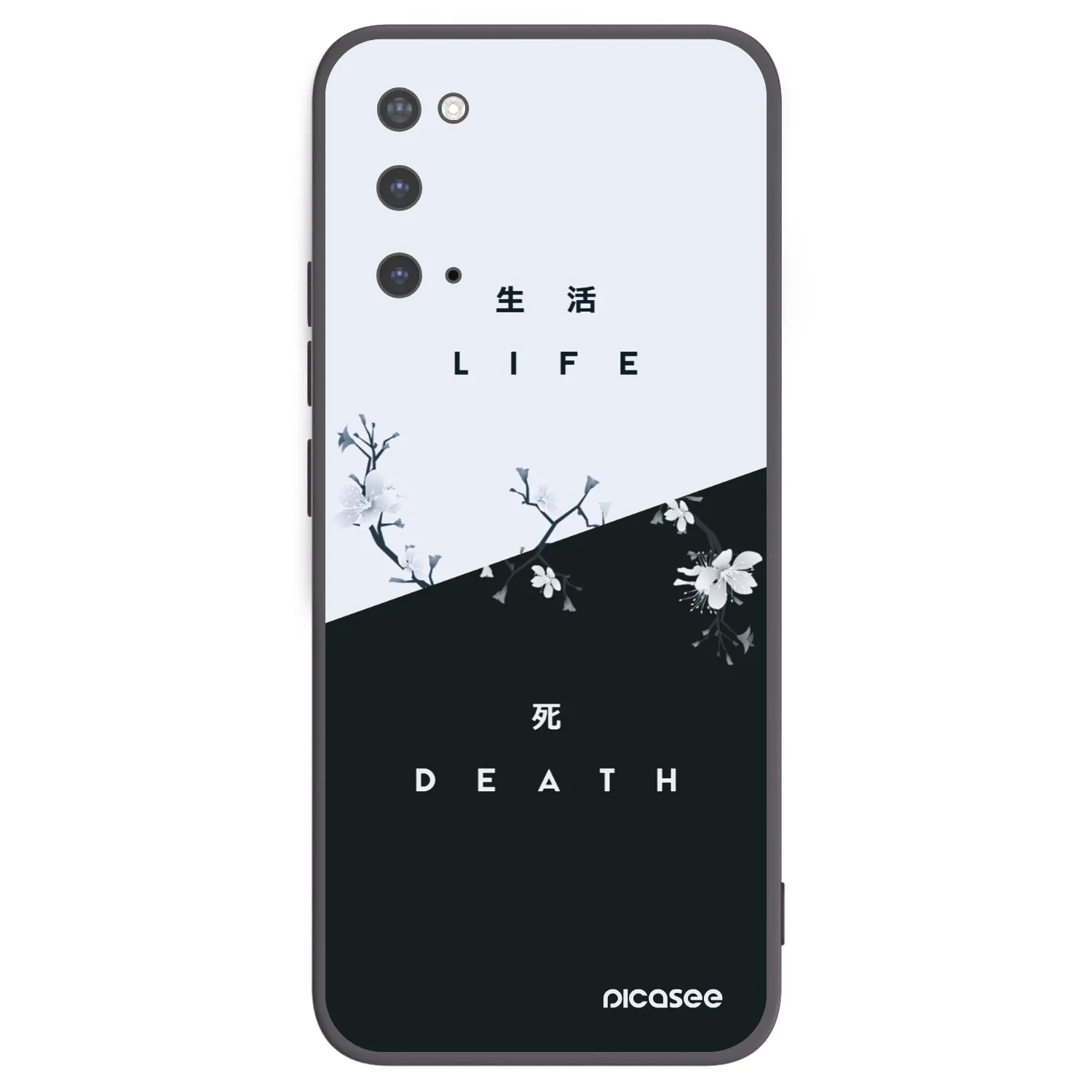 Picasee husă neagră din silicon pentru Samsung Galaxy S20 G980F - Life - Death