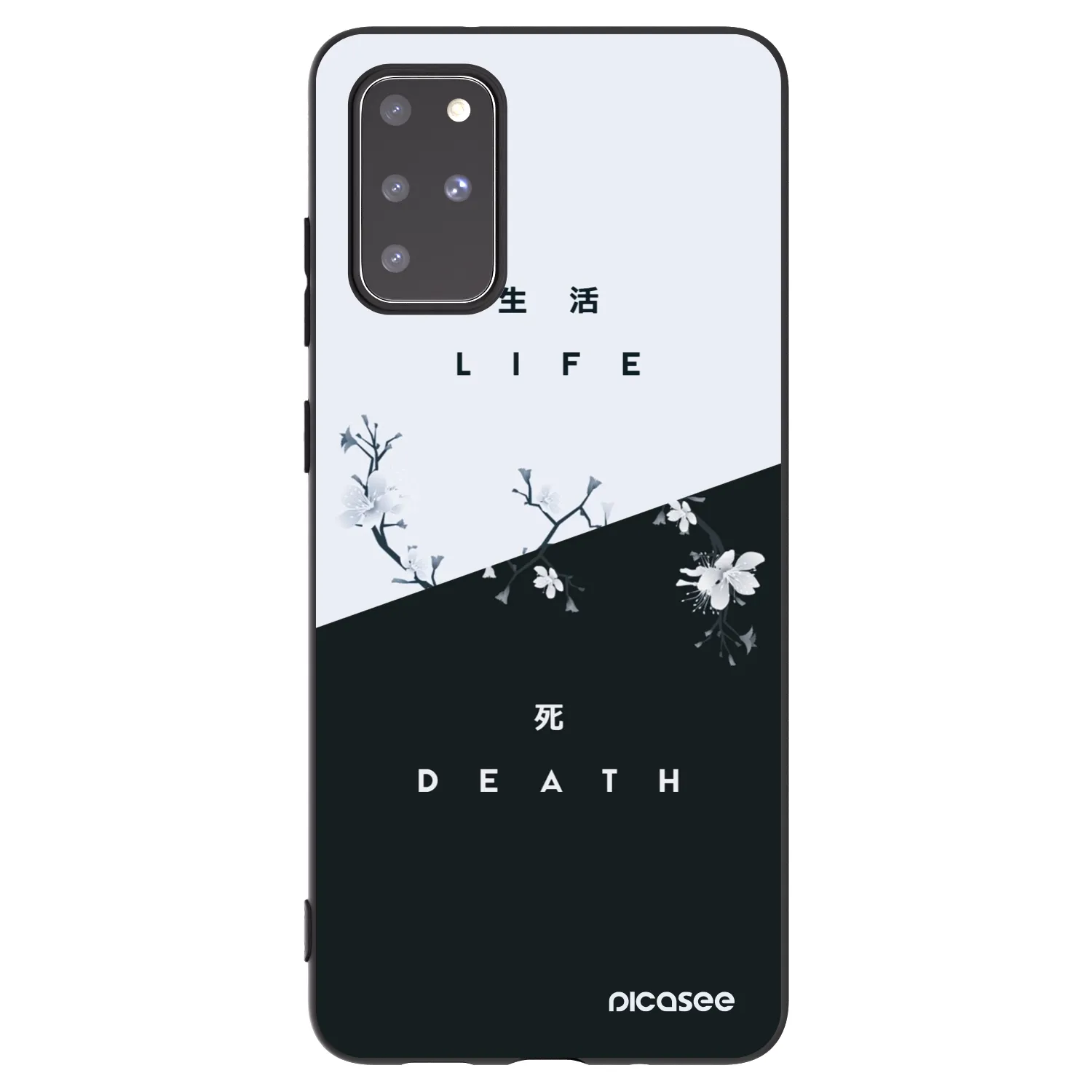 Picasee husă neagră din silicon pentru Samsung Galaxy S20+ G985F - Life - Death