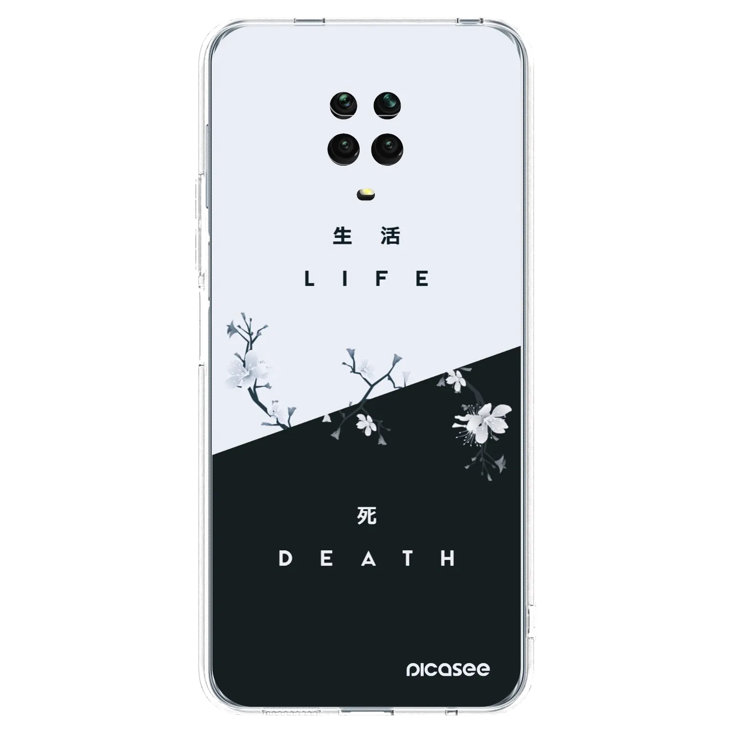 Picasee husă transparentă din silicon pentru Xiaomi Redmi Note 9 Pro - Life - Death