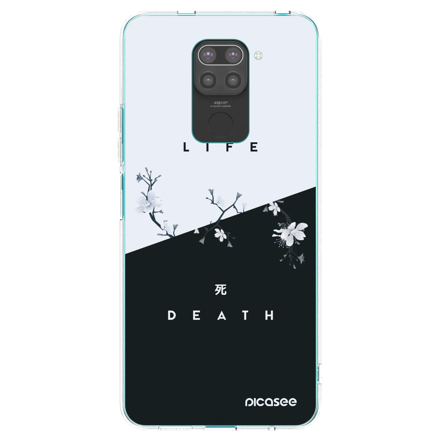 Picasee husă neagră din silicon pentru Xiaomi Redmi Note 9 - Life - Death