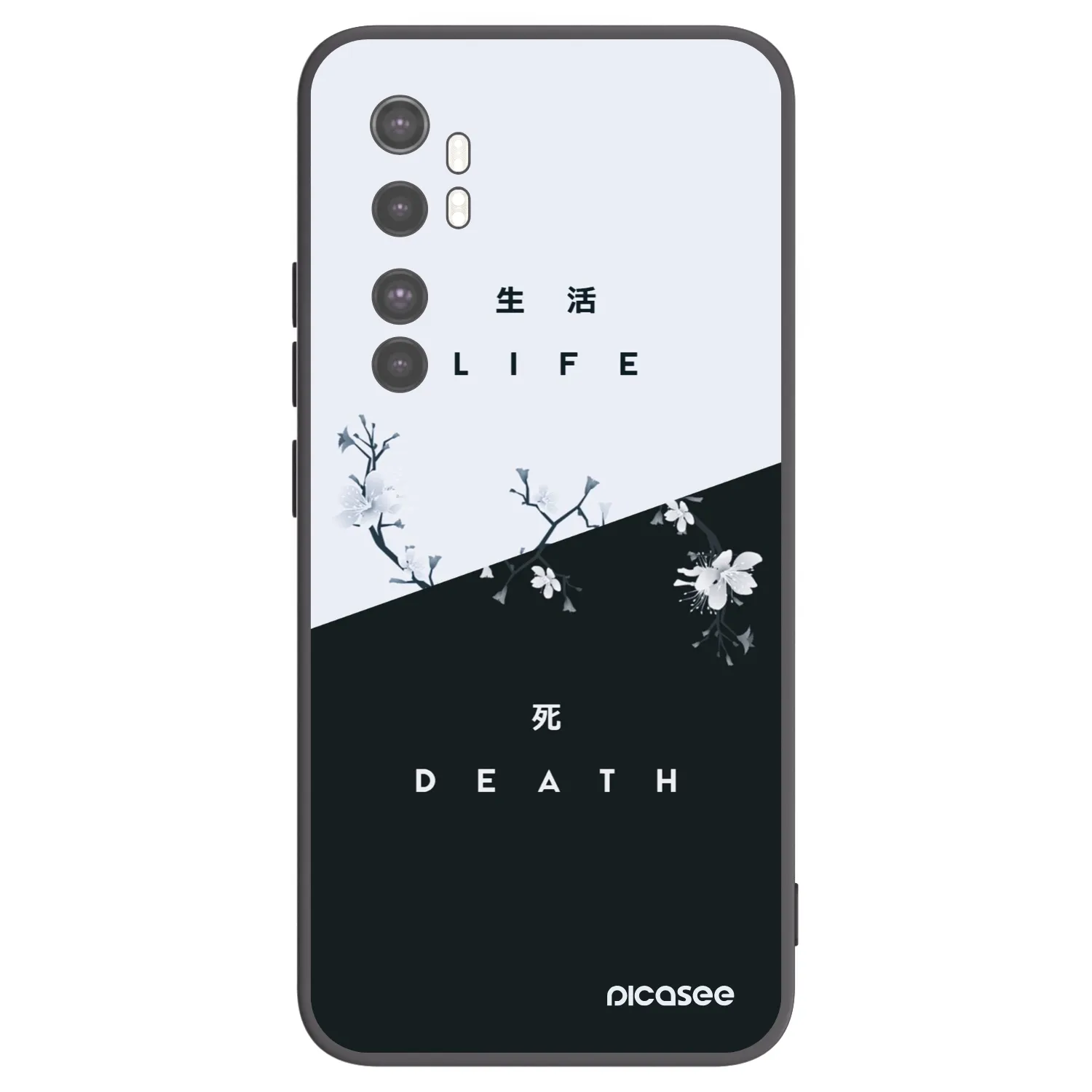 Picasee husă neagră din silicon pentru Xiaomi Mi Note 10 Lite - Life - Death