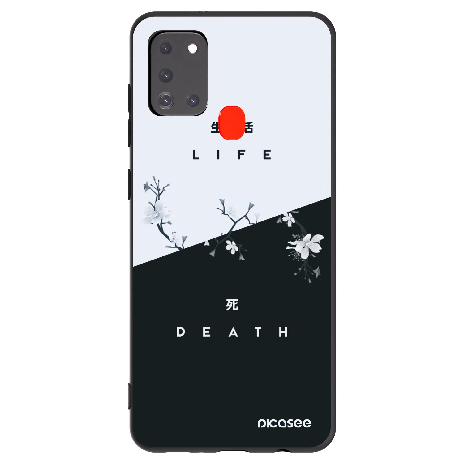 Picasee husă neagră din silicon pentru Samsung Galaxy A21s - Life - Death