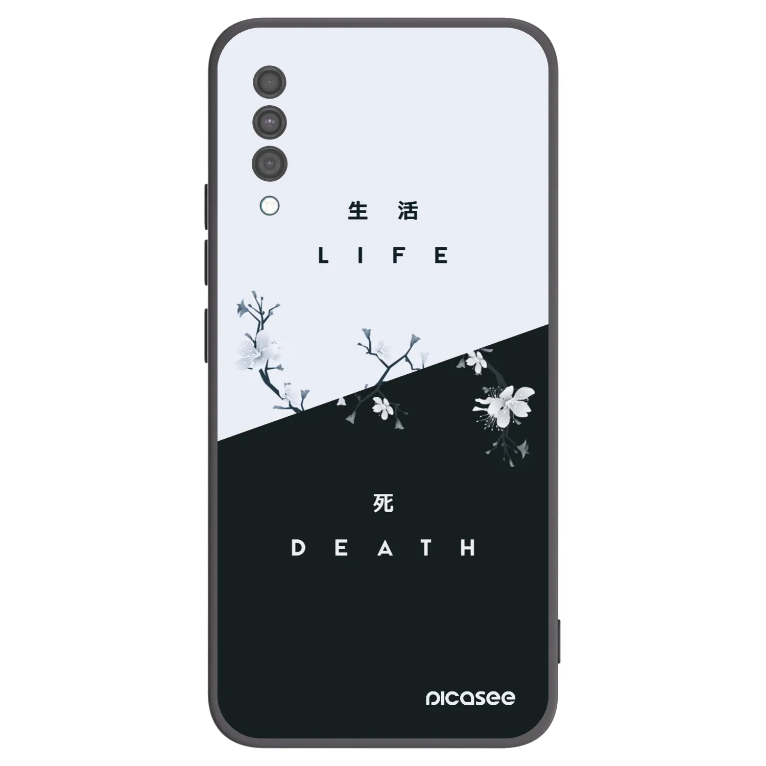 Picasee husă neagră din silicon pentru Samsung Galaxy A30s A307F - Life - Death