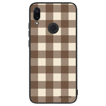 Husă pentru Xiaomi Redmi Note 7 - Brown grid