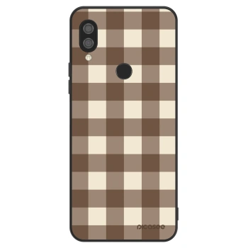 Husă pentru Xiaomi Redmi 7 - Brown grid