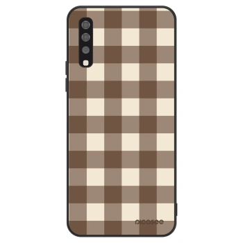 Husă pentru Samsung Galaxy A70 A705F - Brown grid