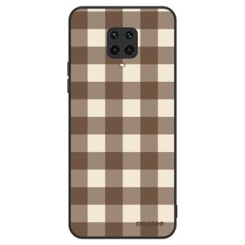 Husă pentru Xiaomi Redmi Note 9S - Brown grid