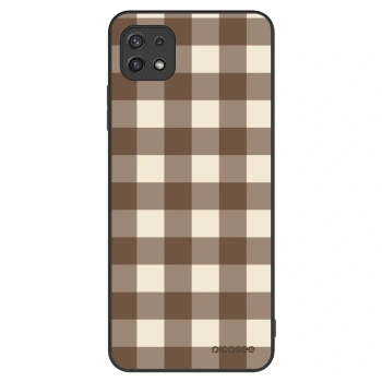 Husă pentru Samsung Galaxy A22 A226B 5G - Brown grid
