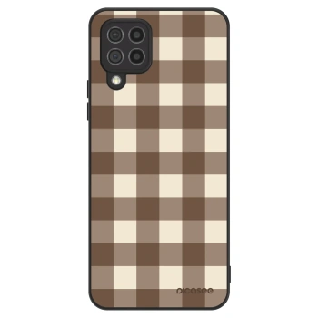 Husă pentru Samsung Galaxy A22 A225F 4G - Brown grid