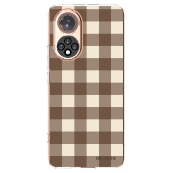 Picasee husă transparentă din silicon pentru Huawei Nova 9 - Brown grid