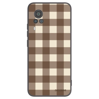 Husă pentru Vivo X60 Pro 5G - Brown grid