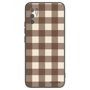 Picasee husă neagră din silicon pentru Xiaomi Poco M3 Pro 5G - Brown grid