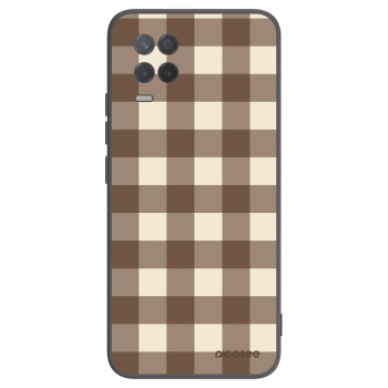 Picasee husă neagră din silicon pentru Realme 8 5G - Brown grid